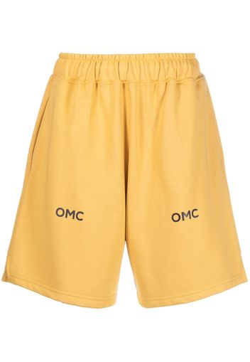 Omc Joggingshorts mit Logo-Print - Gelb