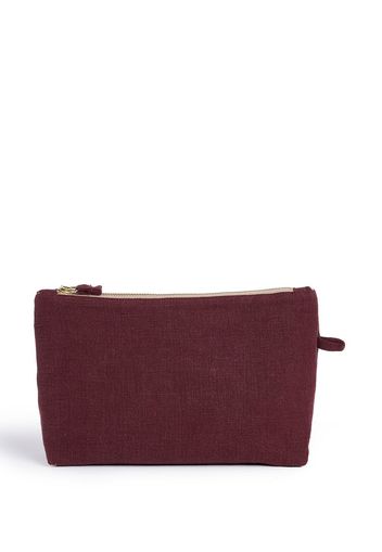 Once Milano linen travel pochette - Rot