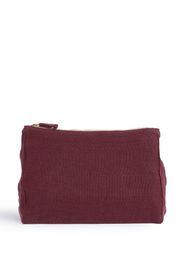 Once Milano zip-fastening linen pouch - Rot