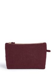 Once Milano linen travel pochette - Rot