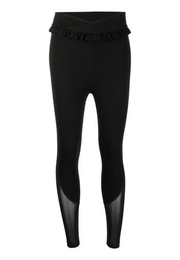 Onefifteen Leggings mit Rüschen - Schwarz