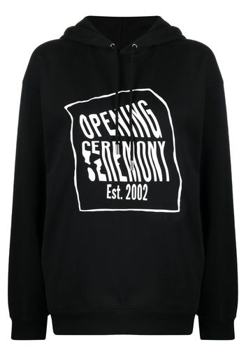 Opening Ceremony Hoodie mit Logo-Print - Schwarz