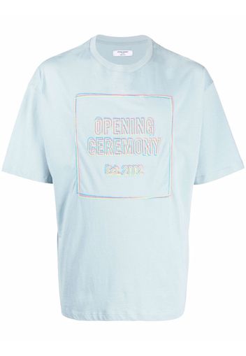 Opening Ceremony T-Shirt mit Logo-Print - Blau