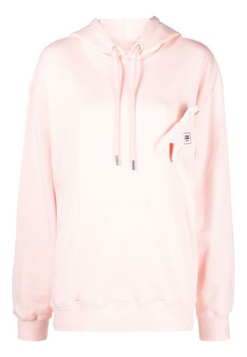 Opening Ceremony box-logo rib-trimmed hoodie - Rosa