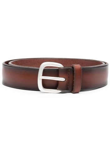 Orciani distressed-effect buckle belt - Braun