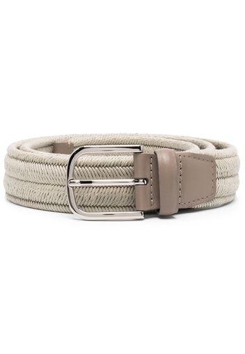 Orciani interwoven-design belt - Nude