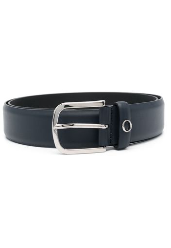 Orciani logo-plaque leather belt - Blau