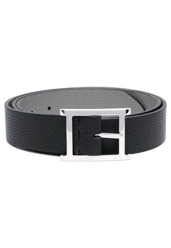 Orciani logo-debossed leather belt - Schwarz