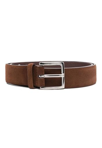 Orciani buckle-fastening suede belt - Braun