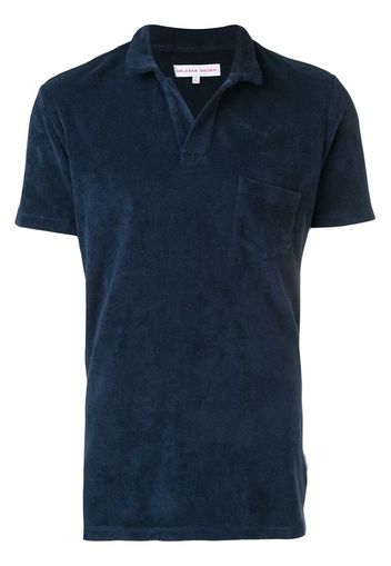 Orlebar Brown 'Towelling Resort' Poloshirt - Blau