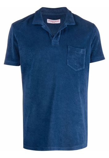 Orlebar Brown Kurzärmeliges Poloshirt - Blau