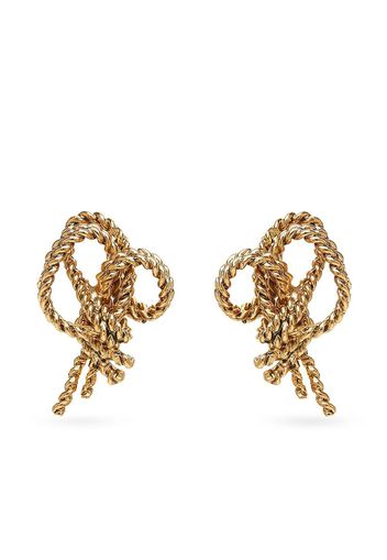 Oscar de la Renta Twine stud earrings - Gold