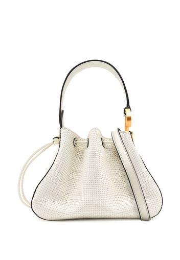 Oscar de la Renta drawstring-fastening bucket bag - Weiß