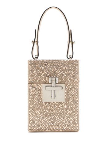 Oscar de la Renta Crystal Pave Alibi Tasche - Nude