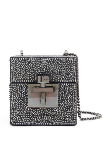 Oscar de la Renta Alibi Cube crystal-embellished bag - Schwarz