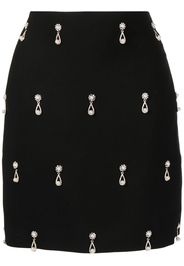 Oscar de la Renta crystal-embellished mini skirt - Schwarz