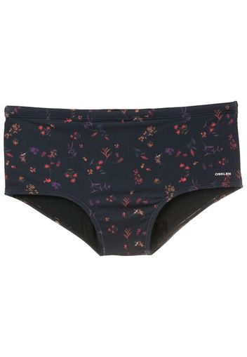 Osklen floral-print swimming trunks - Schwarz