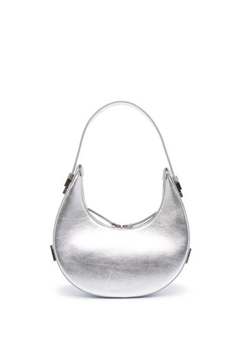 Osoi Schultertasche in Metallic-Optik - Silber