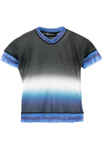 Ottolinger logo-trim ombré T-shirt - Blau