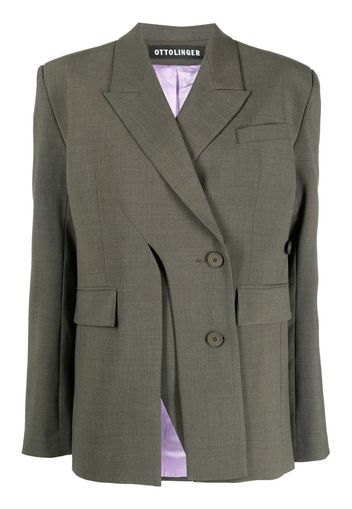 Ottolinger single-breasted split blazer - Grün