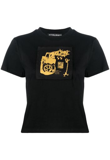 Ottolinger T-Shirt mit grafischem Print - Schwarz