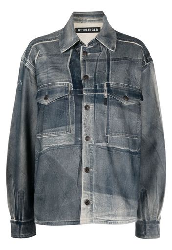 Ottolinger long-sleeve denim shirt - Blau