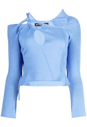 Ottolinger Top mit Cut-Outs - Blau