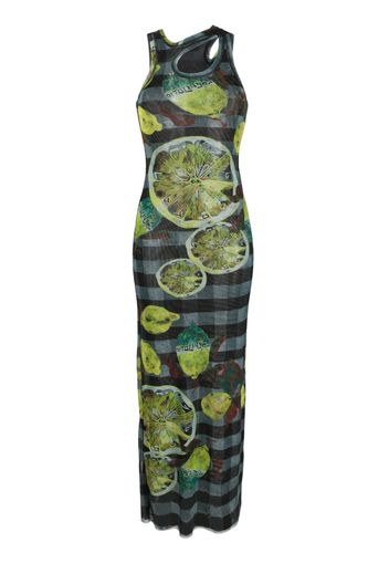 Ottolinger graphic-print maxi dress - Grün