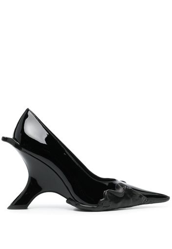 Ottolinger 100mm rubber-wedge pumps - Schwarz