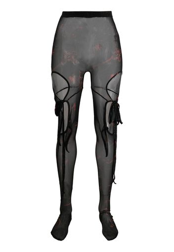 Ottolinger Transparente Leggings - Schwarz