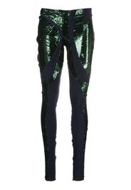 Ottolinger panelled sequin leggings - Grün