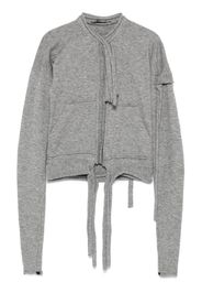 Ottolinger Cardigan mit Riemen - Grau