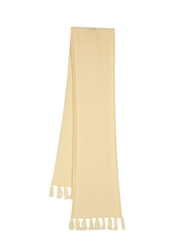 Our Legacy tasselled wool scarf - Nude