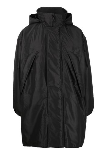 Our Legacy hooded concealed-fastening parka coat - Schwarz