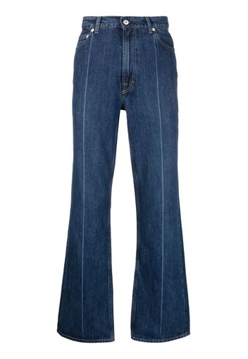 OUR LEGACY contrast-stitching straight-leg jeans - Blau