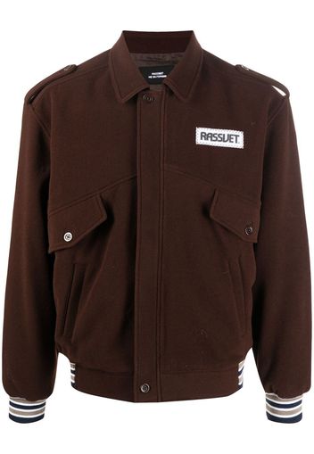 PACCBET logo patch jacket - Braun