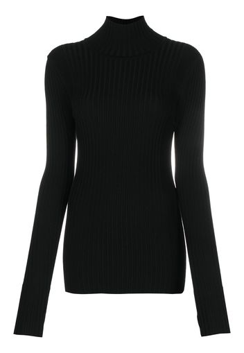 Paco Rabanne Schmaler Rollkragenpullover - Schwarz