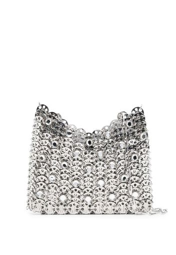 Paco Rabanne metal-disc shoulder bag - Silber