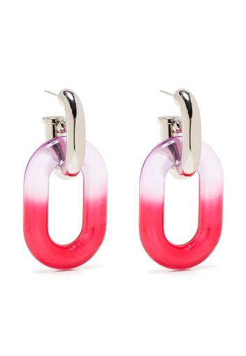 Paco Rabanne XL Link hoop earrings - Silber