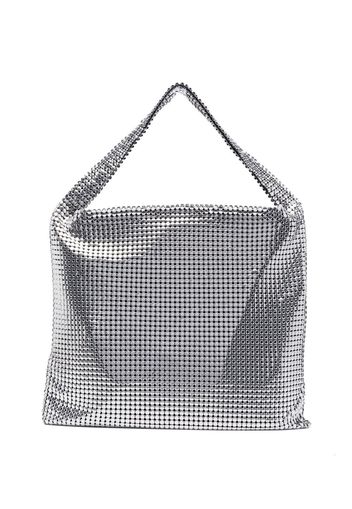 Paco Rabanne Pixel metallic tote bag - Silber