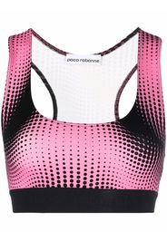 Paco Rabanne Cropped-Top mit grafischem Print - Rosa