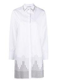 Paco Rabanne stud-embellished shirtdress - Weiß