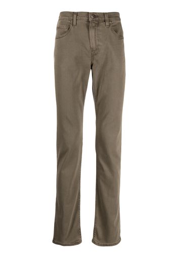 PAIGE Lennox slim-cut mid-rise jeans - Grün