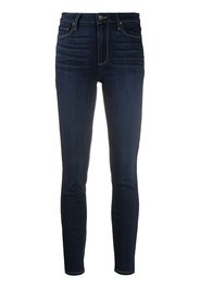 PAIGE Skinny-Jeans mit hohem Bund - Blau