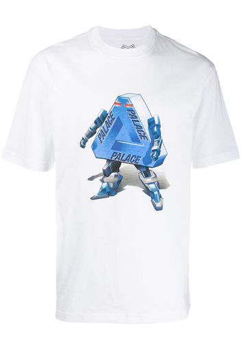 Palace T-Shirt mit Roboter - Weiß