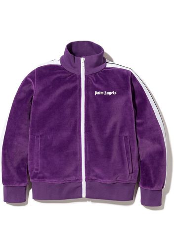 Palm Angels Kids Jacke mit Seitenstreifen - Violett