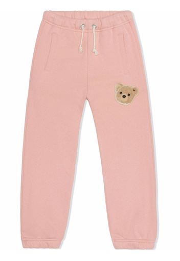 Palm Angels Kids PALM ANGELS BEAR JOGGING PINK BROWN - Rosa