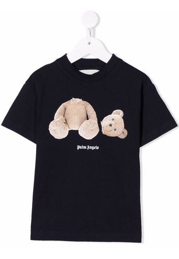 Palm Angels Kids PALM ANGELS BEAR TEE S/S NAVY BLUE BROW - Blau