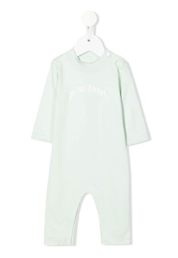 Palm Angels Kids Strampler mit Logo-Print - Blau