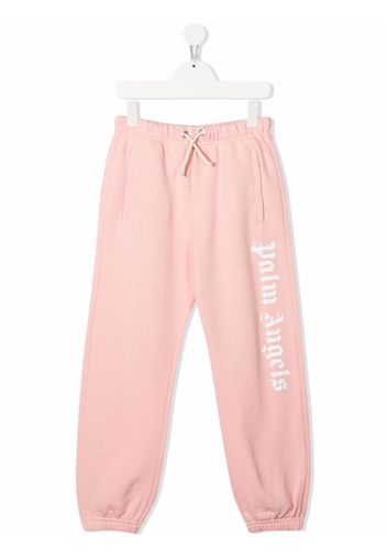 Palm Angels Kids logo-print track pants - Rosa